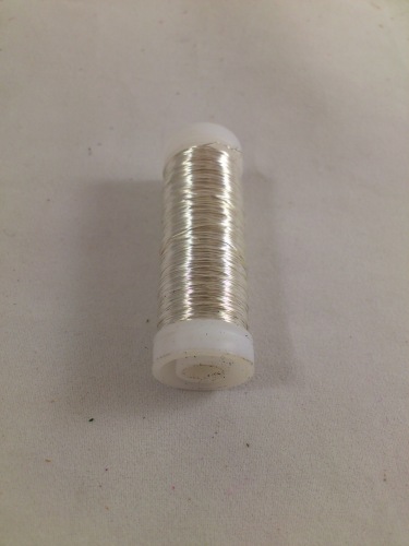 Fil myrthe argent  0.35 mm 50 gr.